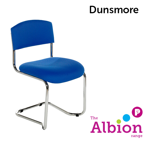 Dunsmore Chrome Cantilever Visitor and Conference Chair