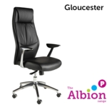 Gloucester High Back Executive Chair with alu base and arms