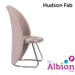 Hudson Fabric Tub Shaped Cantilever Chair