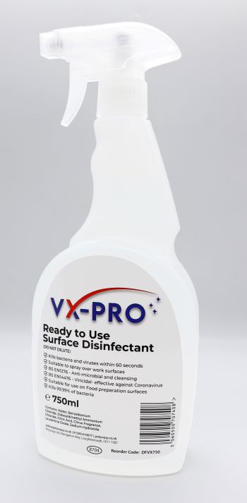 VX-Pro Ready To use Surface Disinfectant Spray 750ml