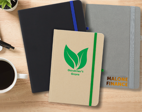 A5 notebooks with your branding