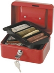 6" Cash Box, Red