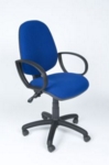 Windsor Highback Operator Chair + Arms R/Blue