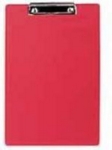 Single A4 PVC Clipboard Red