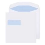 220 x 220 White Window self -seal Envelope