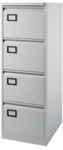 Filing Cabinet 4-drawer, Grey