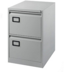 Filing Cabinet 2-drawer, Grey