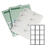 A12 Graphic Laser labels 12/sh 63.5 x 71.5 mm
