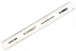 30cm Shatterproof Ruler WHITE