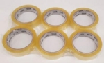 1" Clear Tape 25mm x 66M ** PACK 6 **