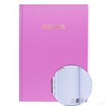 2024/25 ACADEMIC Diary A4 Page/Day PASTEL PINK