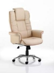 Chairman Executive Cream Leather Chair