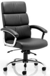 Mercury Executive Leather Chair with arms and headrest