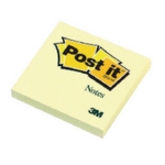 Post-It Notes 76x76 Ylw 100Sh Pk12