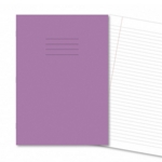9x7" Exercise Books 8mm F/M 80Pg (229x178mm) Purple