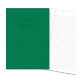 A4 Exercise Books 8mm F/M 80Pg Dark Green