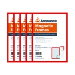 Announce Magnetic Frames A4 Red Pk5
