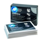 AF Cardclene Impregnated Card Reader Cleaning Cards Pack 20