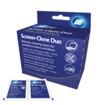Af Screen-Clene Duo 20 Wet/Dry Wipes