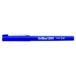Artline Pen 0.4mm Tip Blue 200 Pk12