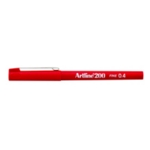 Artline 200 Pens Red Packed Pk12