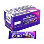 Cadbury Dairy Milk 45g Pack 48