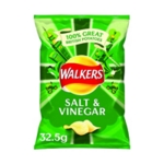 Walkers Salt/Vinegr Crsp 32.5g Pk32