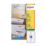 Avery Inkjet Labels 99.1x33.9 J8162-25  (^)