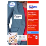 Avery S/A Name Badges 80X50Mm Pk150