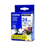 Brother TZE253 Blue on White P-Touch Tape 24mm