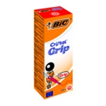 Bic Cristal Grip Ball Pen Red Box 20