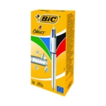 Bic 4 Colours Shine Assorted Pk12  (^)