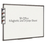 BioFF Mag Dry Erase Brd Alum Fin Frm Wht 2400x1200mm