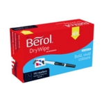 Berol D/Wipe Broad Marker Blk Pk192