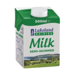 Lakeland Semi-Skimmed Milk 12X500Ml