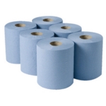 Centre Feed Paper Rolls 2ply Blue 150mtr