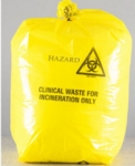 Clinical Waste Bag Yellow 90L 15x28x39" (12Kg Rated)