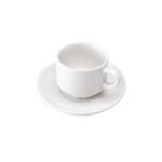 White Cup and Saucer Pk6 CP305091