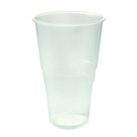 Plastic Pint Glass Clear Pk50