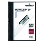 Durable 3mm DURACLIP File Blk Pk25