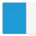 A4+ Exercise Books 7mm Squared 80Pg Light Blue