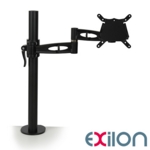Exilon Monitor Arm Single Screen Black