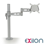 Exilon Monitor Arm Single Screen Silver