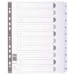 Guildhall 1-10 Index Mylar White A4