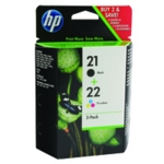 H HP 21 / 22 Black-Tri Color