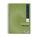 Cambridge Recycled Notebook A4 Pk5