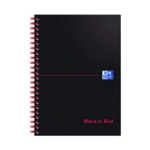 Black n Red Wire Rule Notebk A5 Pk10