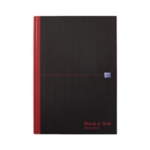 Black n Red HB Recy Notebook A4 Pk5