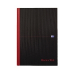 Black n Red Sgl HB Cash Book A4 Pk5