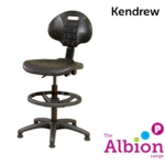 Kendrew Industrial Draughtsman Chair Easy-clean Polyurethane